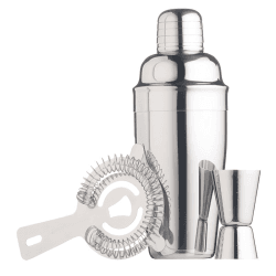 Image showing the 3 Piece Cocktail Set, Stainless Steel product.
