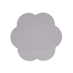 Image showing the Lacquered Scallop Set of 4 Placemats, D33cm, Chiffon product.