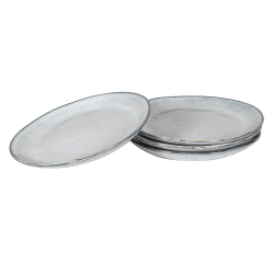 Image showing the Flax Set of 4 Side Plates, D20cm, White product.