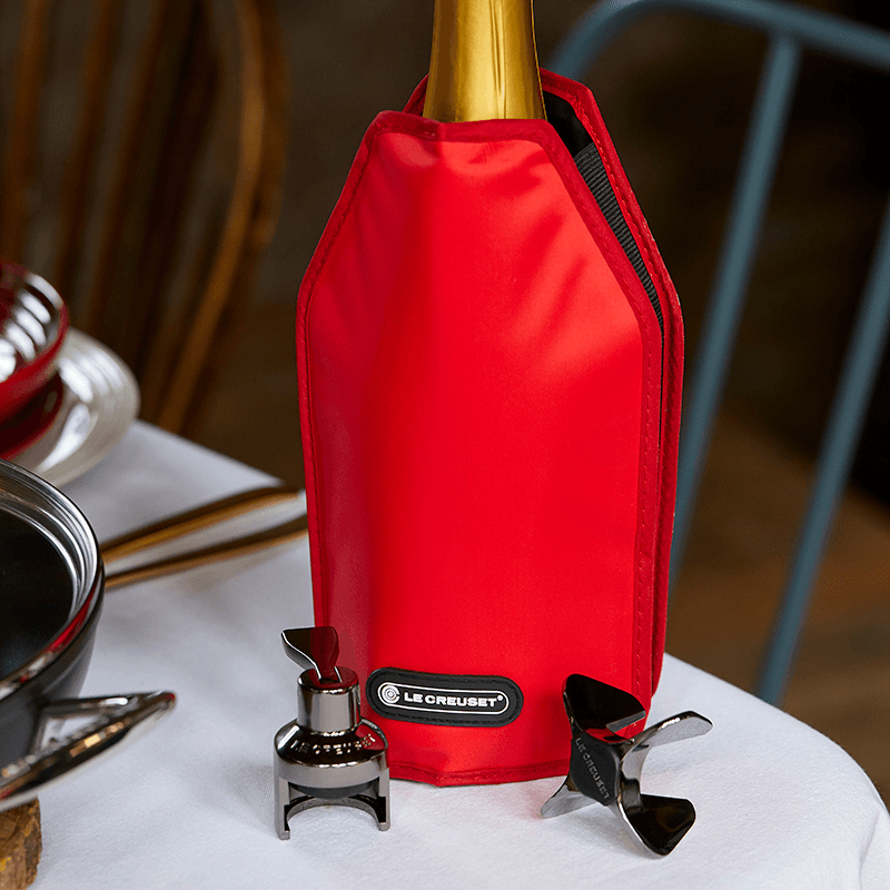 Wine cooler sleeve, Cerise