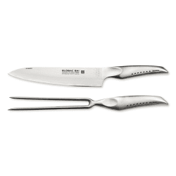Image showing the Sai 2 Piece Global Sai Carving Set, Silver product.