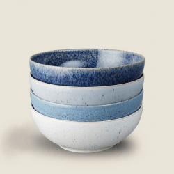 Image showing the Studio Blue 4 piece cereal bowl set, 17cm product.