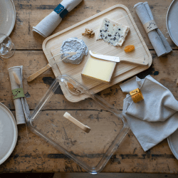 Image showing the Bamboo Cheese Box, Clear product.