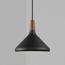 Image showing the Nori Pendant, H24.5cm, Black product.
