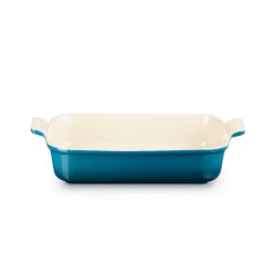 Image showing the Stoneware Rectangular dish, 2.3L, Deep Teal product.
