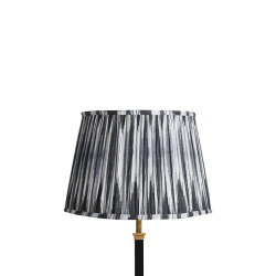 Image showing the Straight empire Shade, 30cm, black and white Ikat by Matthew Williamson product.
