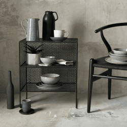 Image showing the Studio Grey Large noodle bowl, 17.5 x 8.5cm, Grey/White product.