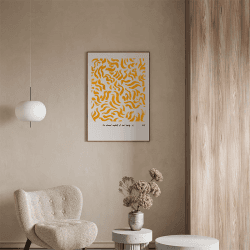 Image showing the Comfort Art Print, 50 x 70cm, Yellow product.