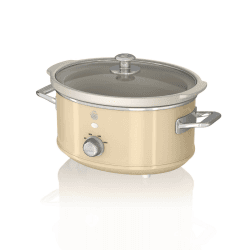 Image showing the Retro 3.5L Slow Cooker, Cream product.