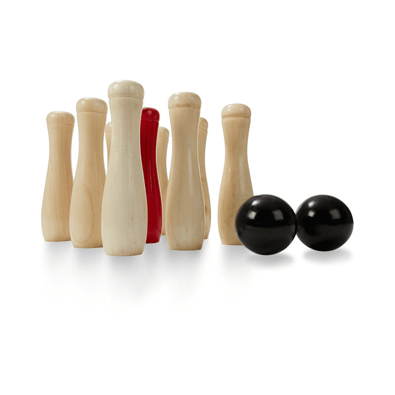 Wooden Skittles Game