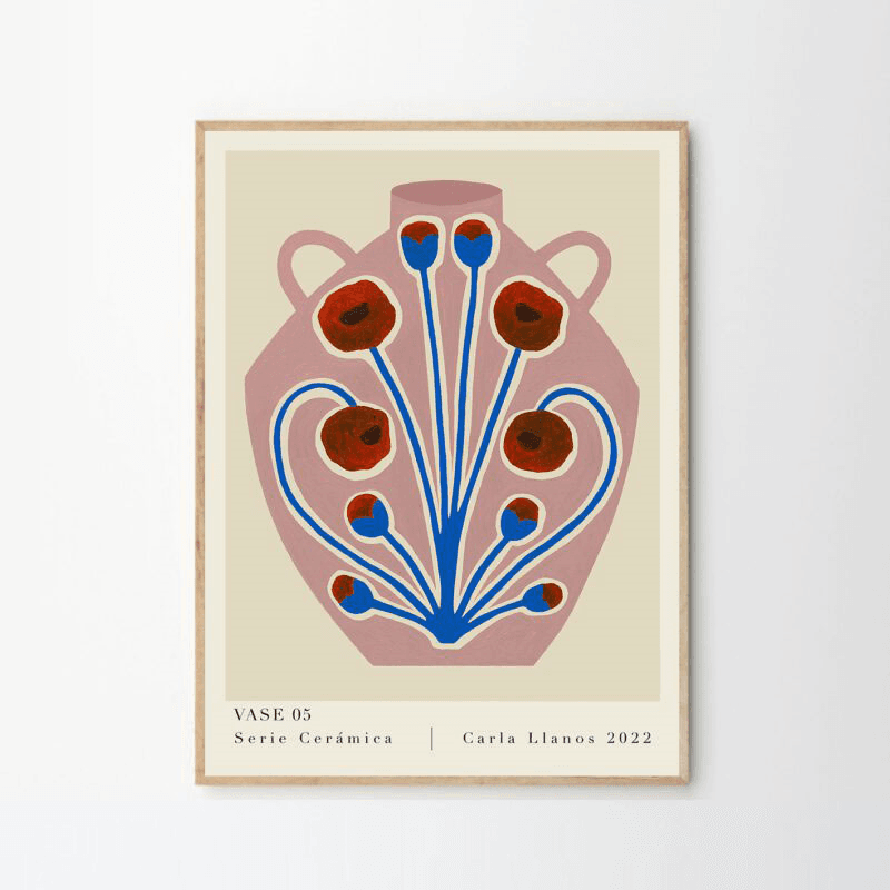 Carla Llanos Vase 05 Print, 50 x 70cm