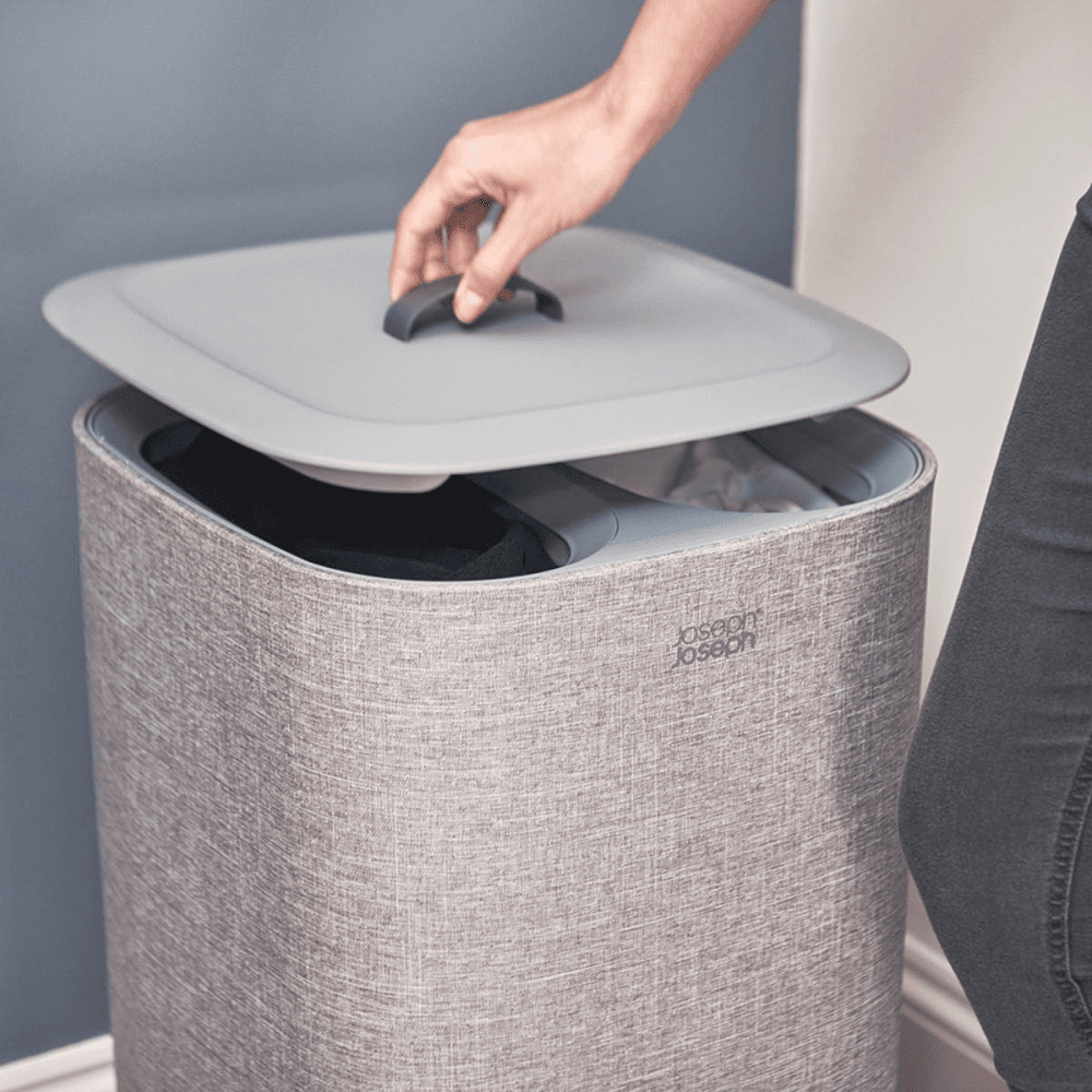 Tota Easy-Empty Laundry Basket 60 Litre Grey