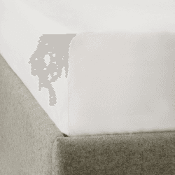 Image showing the Essentials - 200 Thread Count Egyptian Cotton Double fitted sheet, W140 x L190 x D30cm, White product.