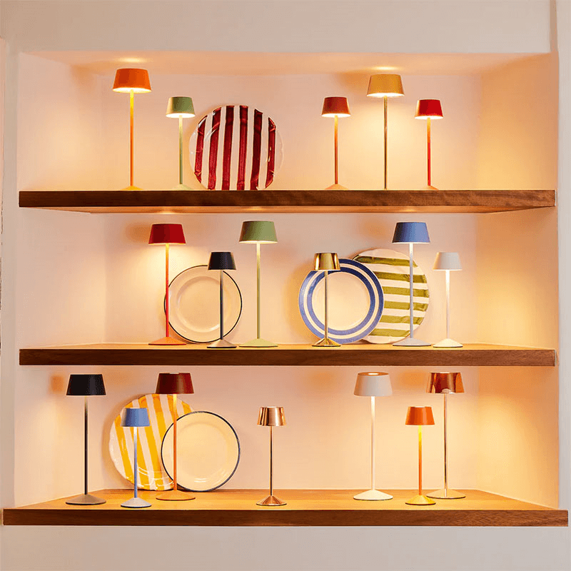 Scoon Rechargeable Table Lamp in Shale