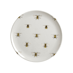 Image showing the Bees Melamine Side Plate product.