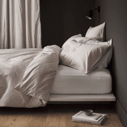Image showing the Relaxed Cotton King Size Duvet Cover, Rose product.