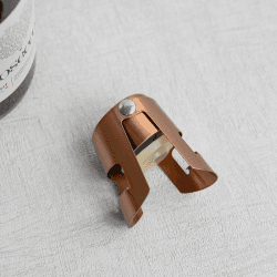 Image showing the BarCraft Champagne and sparkling wine bottle stopper, 12 x 17 x 22cm, Copper Effect/Stainless Steel product.