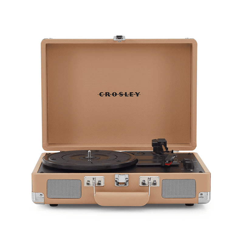 Cruiser Plus Deluxe Portable Turntable, Light Tan