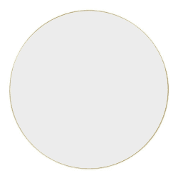 Image showing the Fine Edge Edge Round Mirror, D120 cm, Gold product.