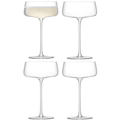 Image showing the Metropolitan Set of 4 Champagne Saucers, 300ml, Clear product.