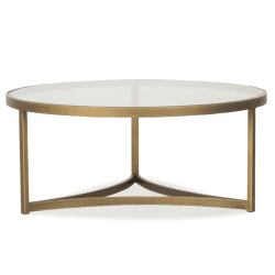 Image showing the Sundance Large coffee table, H40 x D100cm, Antique Brass product.