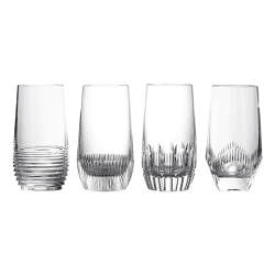 Image showing the Mixology Set of 4 Highball Glasses, 430ml, Clear product.