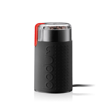 Image showing the Bistro Electric Coffee Grinder, H 16.6 x W 9.5  x L 9 cm, Black product.