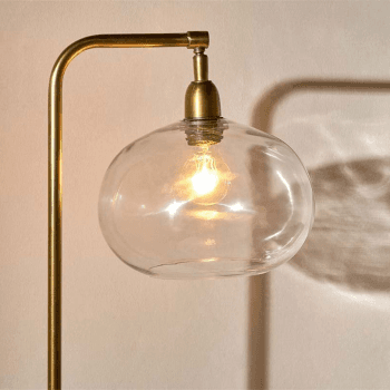 Image showing the Mulia Floor Lamp, H147cm, Antique Brass product.