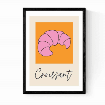 Image showing the Inoui Croissant Print, Pink product.