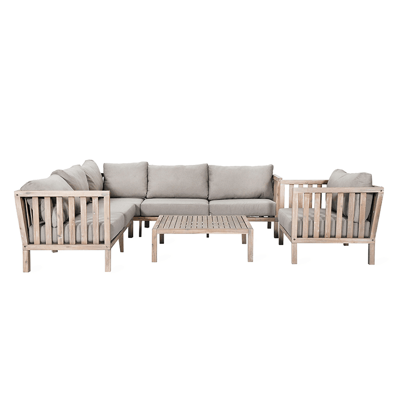 Corner Sofa Set, Porthallow, Acacia Wood