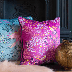Image showing the Song Bird Cushion, 50 x 50cm, Mauve product.