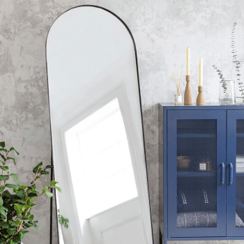 Image showing the Charlcombe Arched Freestanding Mirror, H170cm, Iron product.