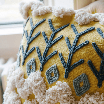 Image showing the Kansa Cushion, 50 x 50cm, Yellow product.