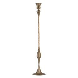 Image showing the Chaipat Candlestick, H50cm, Antique Brass product.
