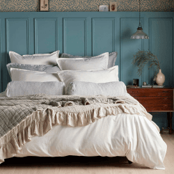 Image showing the Super Soft Cotton Duvet Cover, Double, Cream product.