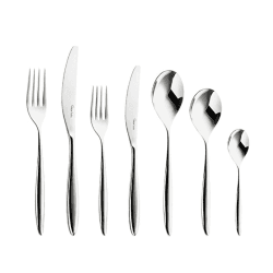 Image showing the Hidcote Bright 42 piece cutlery set, Stainless Steel product.
