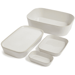 Image showing the Urban Dining 5 Piece Cook and Serve Set, White product.