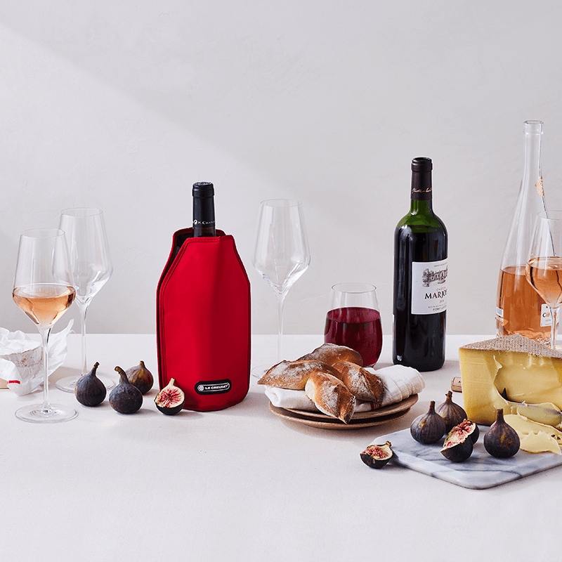Wine cooler sleeve, Cerise