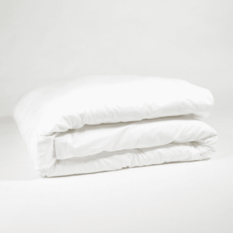 The Edged 300 Thread Count Oxford Border Duvet Cover, Double, White