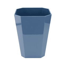 Image showing the Octagonal Lacquer Bin, H30cm, Denim product.