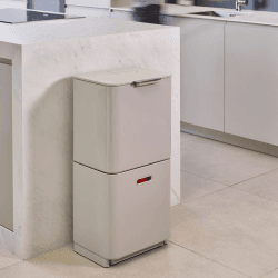 Image showing the Totem 60 Waste separation and recycling unit, H80 x W40 x D30cm, Stone product.