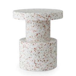 Image showing the Bit Stool, H42 x D36cm, White product.