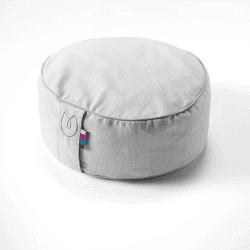 Image showing the Organic Cotton Meditation Cushion, Grey Ice product.