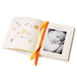 Image showing the Deluxe Baby Record Book, H26.5 x W21.5cm, Ivory product.