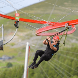 Image showing the Aero Explorer Zip Line Rollercoaster for Two at Zip World product.