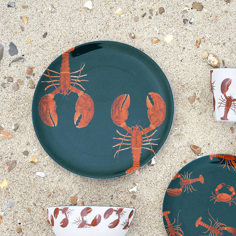 Lobster Melamine dinner plate, 25.4cm