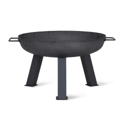 Image showing the Foscot Medium fire pit, H37 x W75 x D75cm, Black product.