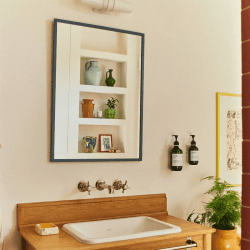 Image showing the Mirror, 30cm, Petrol Blue product.