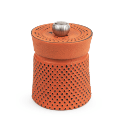 Image showing the Bali Font Cast Iron Pepper Mill, Orange product.