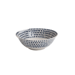 Image showing the Indigo Drop 12 Piece Dinner Set, Cream & Blue product.